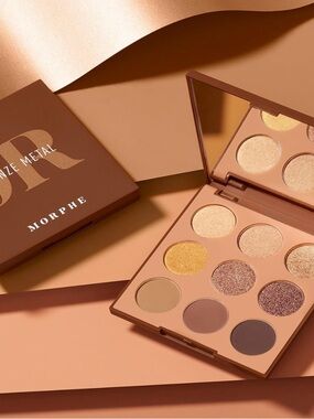 Morphe ~ ‘9R BRONZE METAL’ Artistry Eyeshadow Palette ~ Full Size ~ RARE HTF NIB